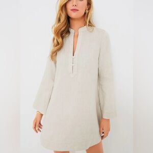 Tuckernuck Natural Linen Tatum Dress size Large